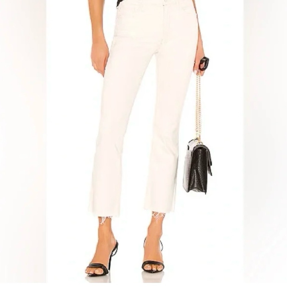 Mother Women's Jeans The Insider‎ Crop Step Fray cream puff  27